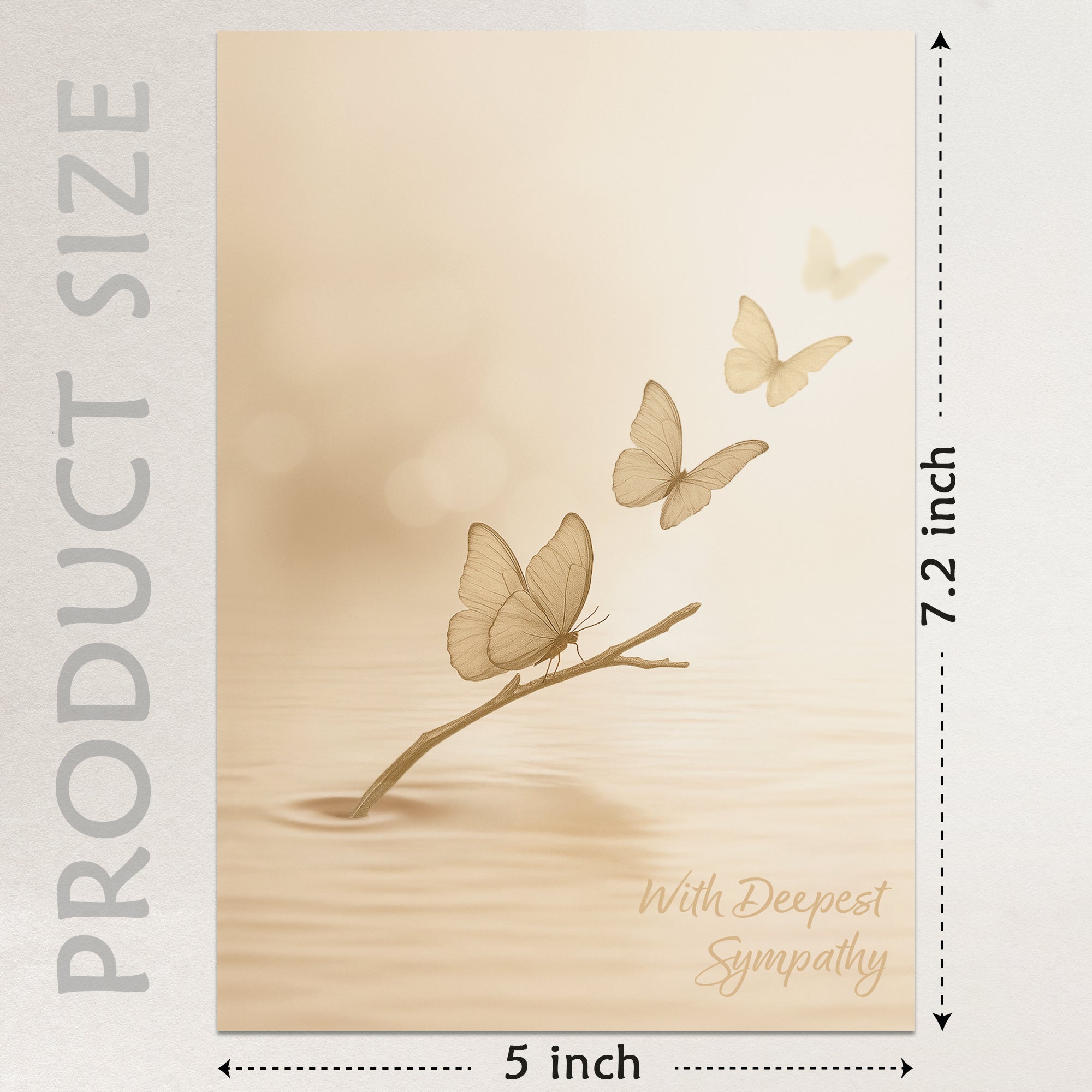 Cheerin Butterfly Sympathy Cards