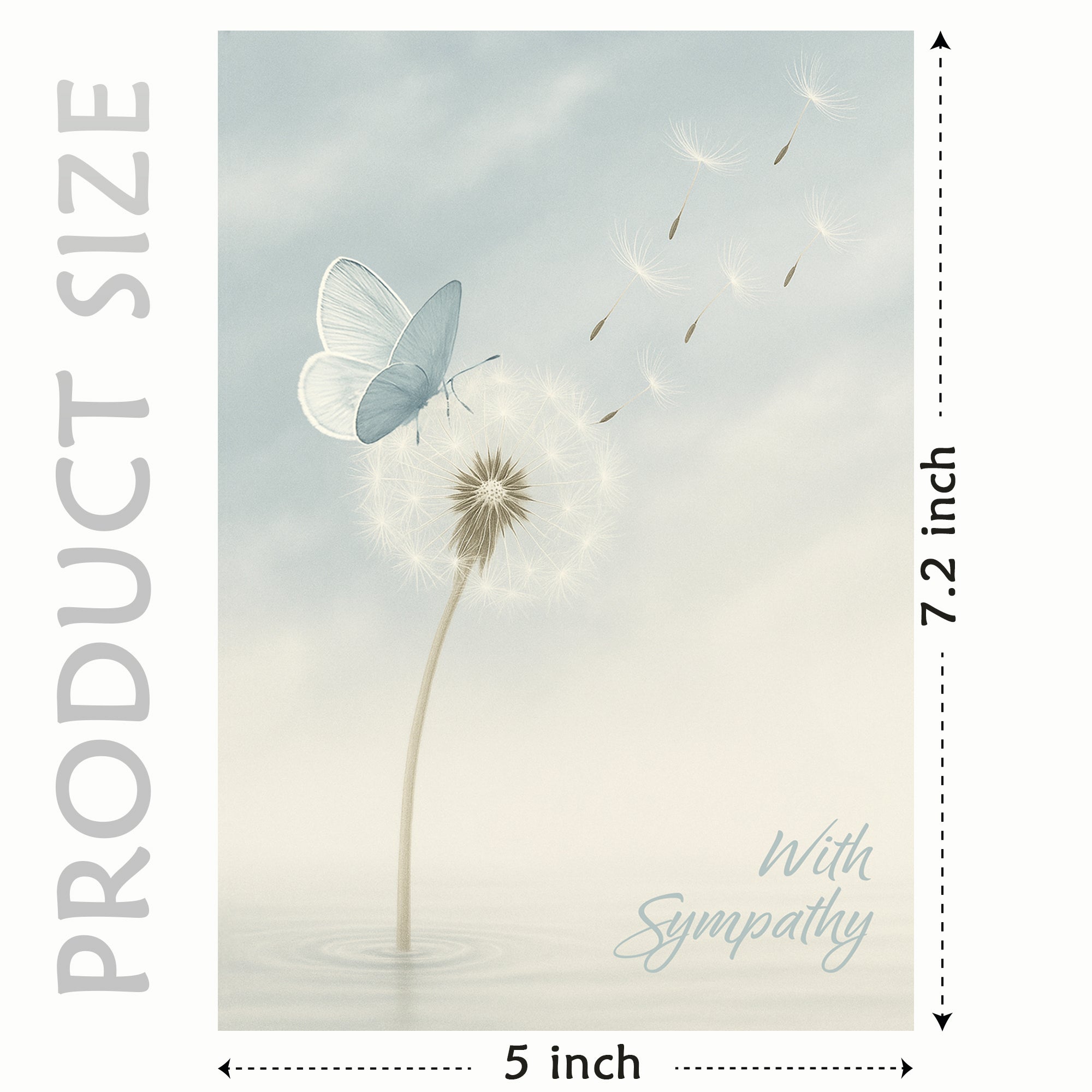 Cheerin Dandelion Sympathy Cards