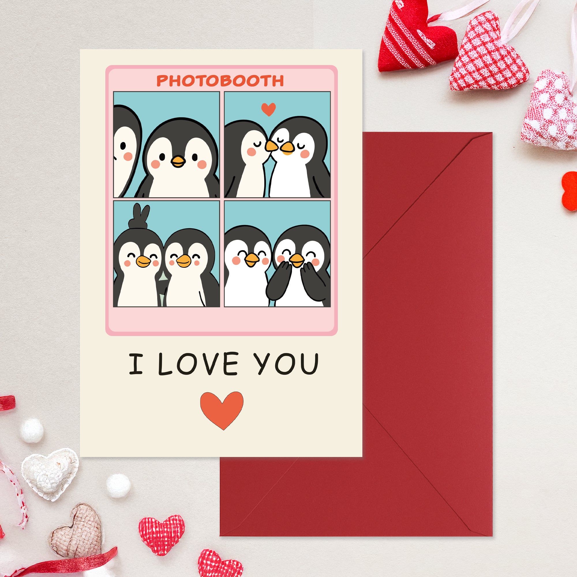 Cheerin Penguin Booth Valentine&