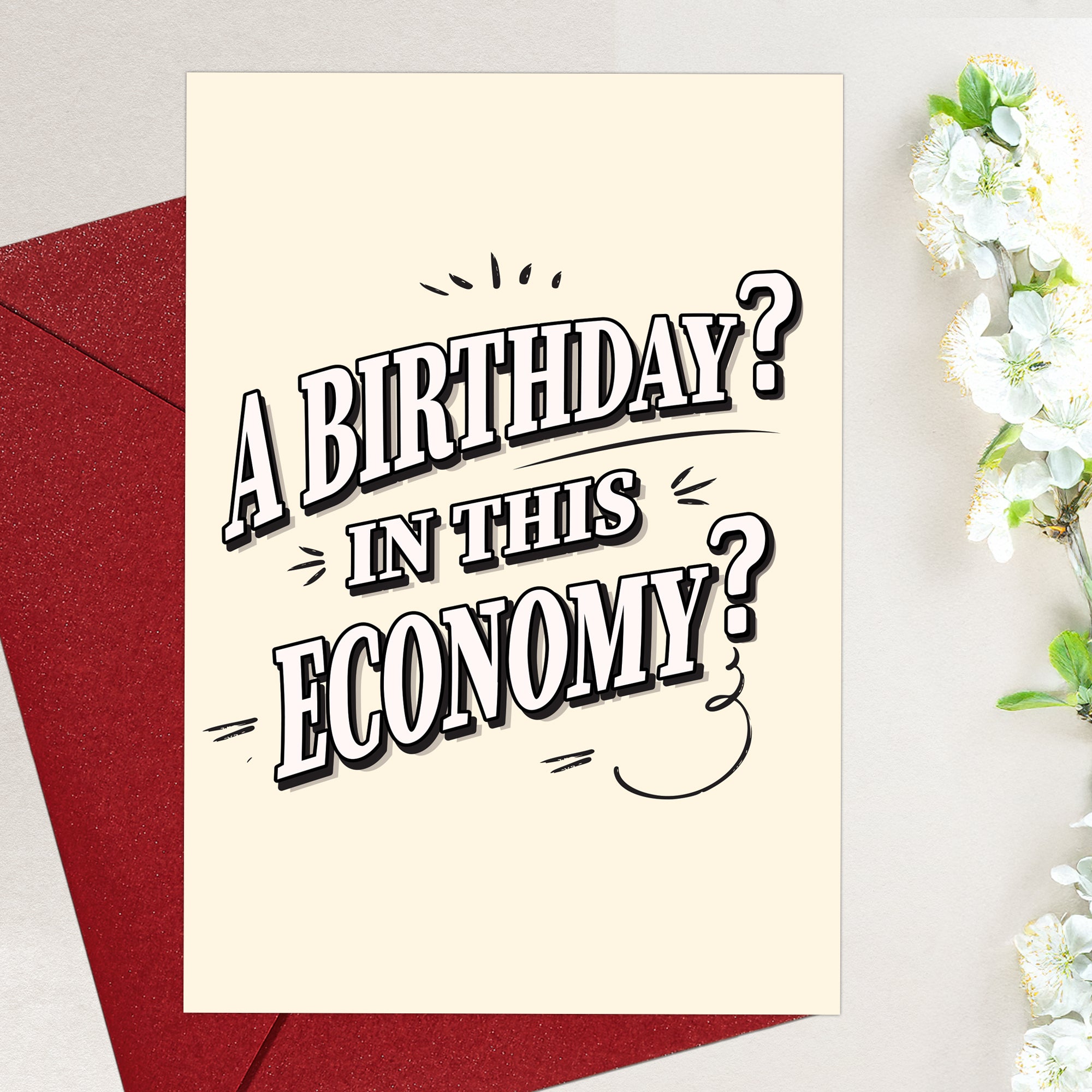Cheerin Inflation Birthday Card