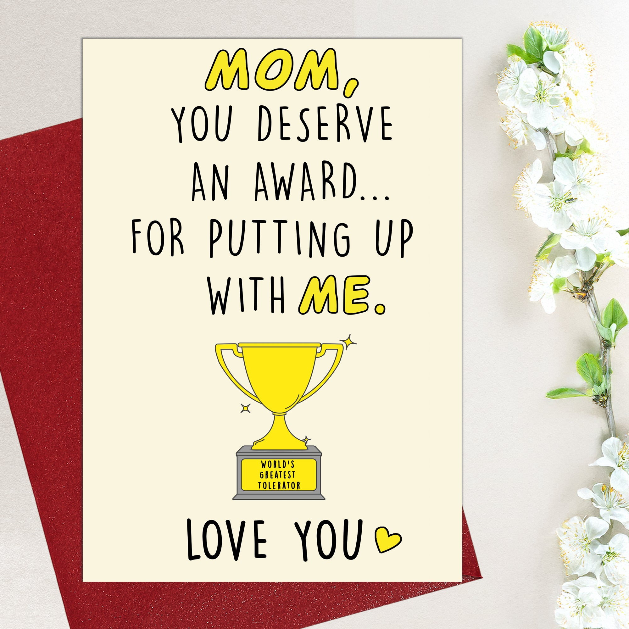 Cheerin Award Mom Mother&