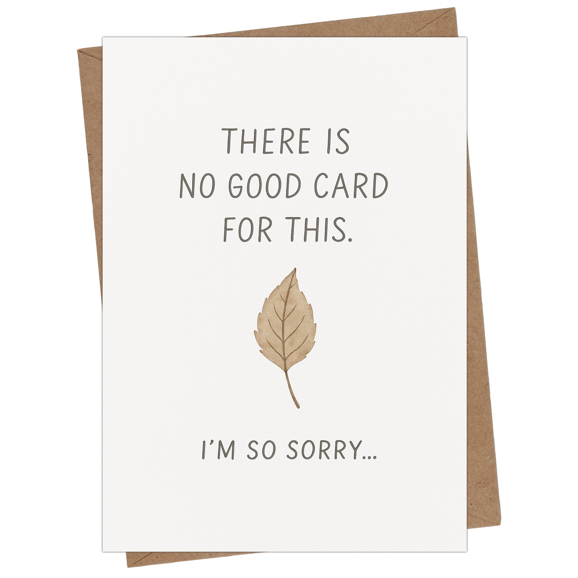 Sympathy Card with Envelope - Bereavement Card for Loss of Loved One