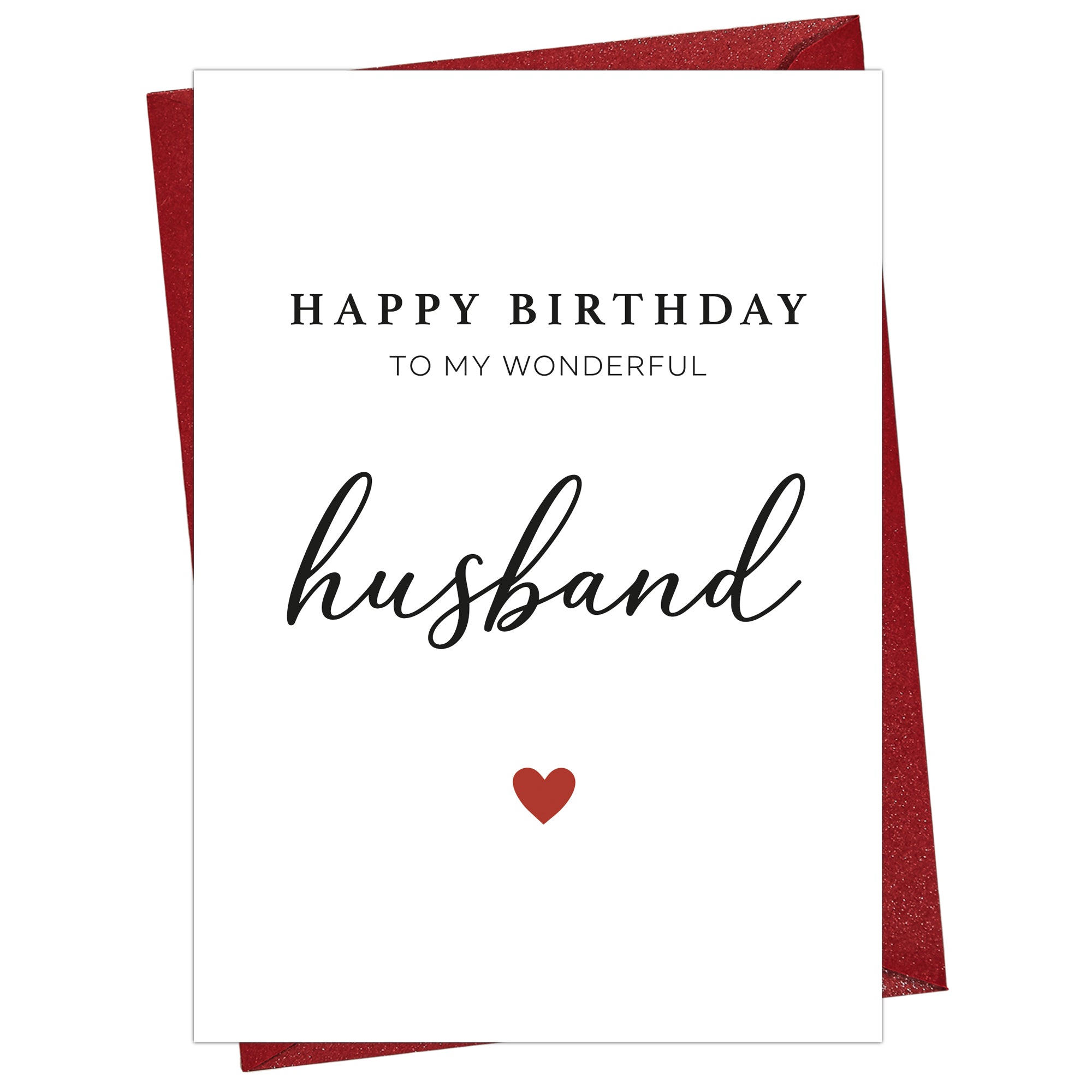 Cheerin Birthday Cards for Husband with Envelope - Romantic Birthday Cards for Husband from Wife