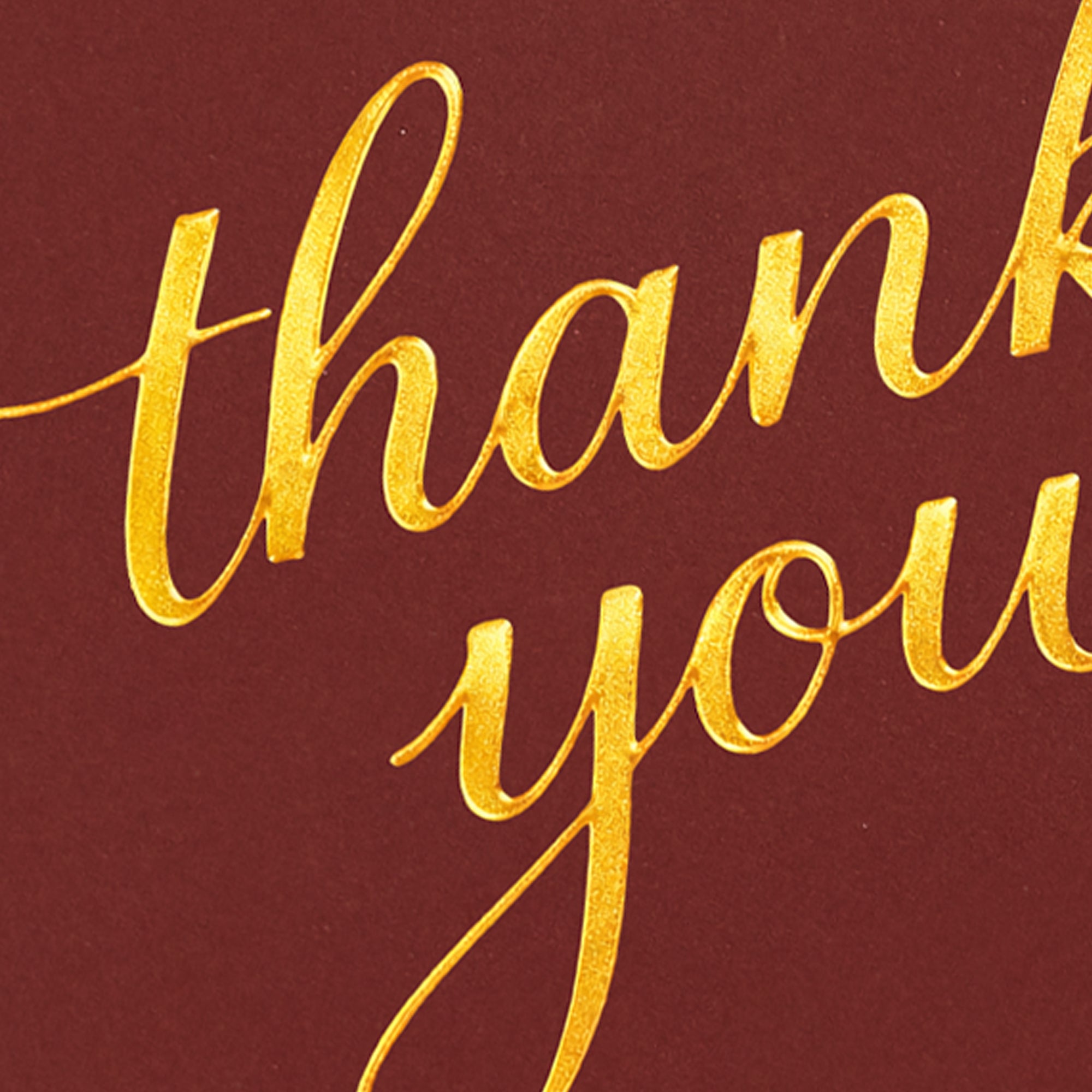 Cheerin 24 Pack Red Thank You Cards With Envelopes Set - Elegant Gold Foil Thank You Notes for Wedding, Birthday and Business