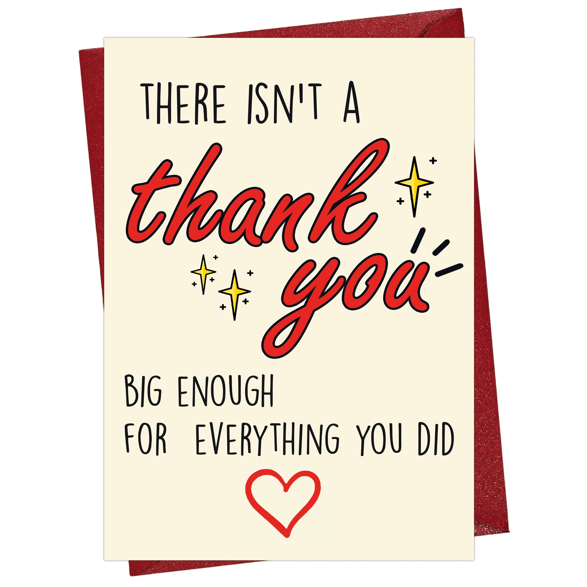 Cheerin Bıg Enough Thank You Card
