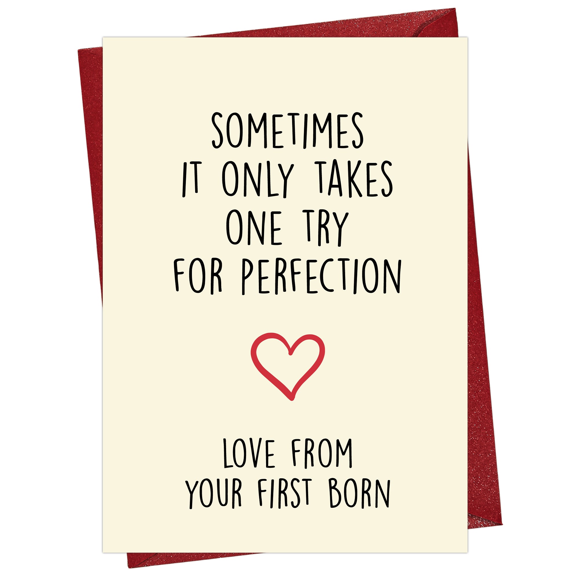 Cheerin First Born Greeting Card