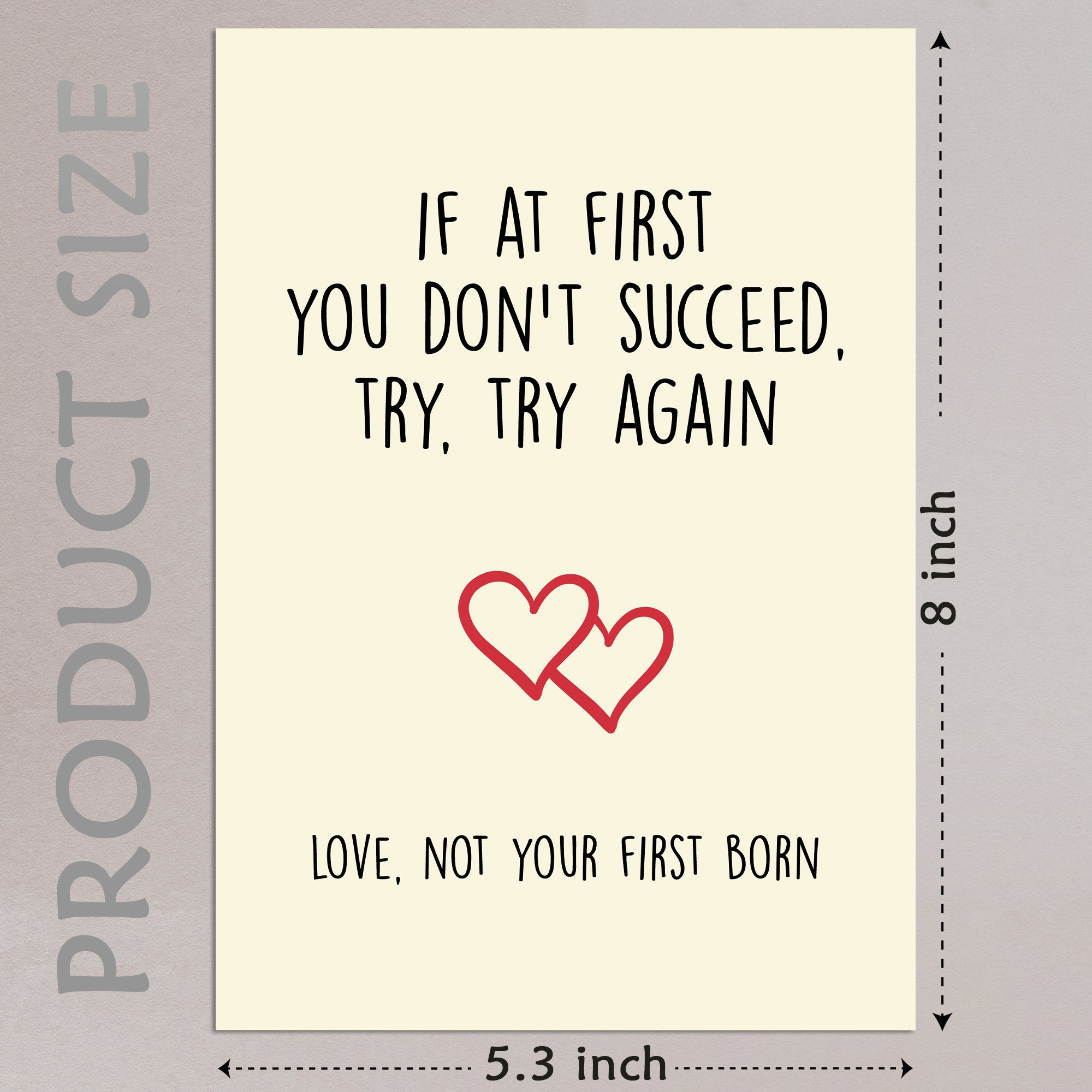 Cheerin Not First Born Greeting Card