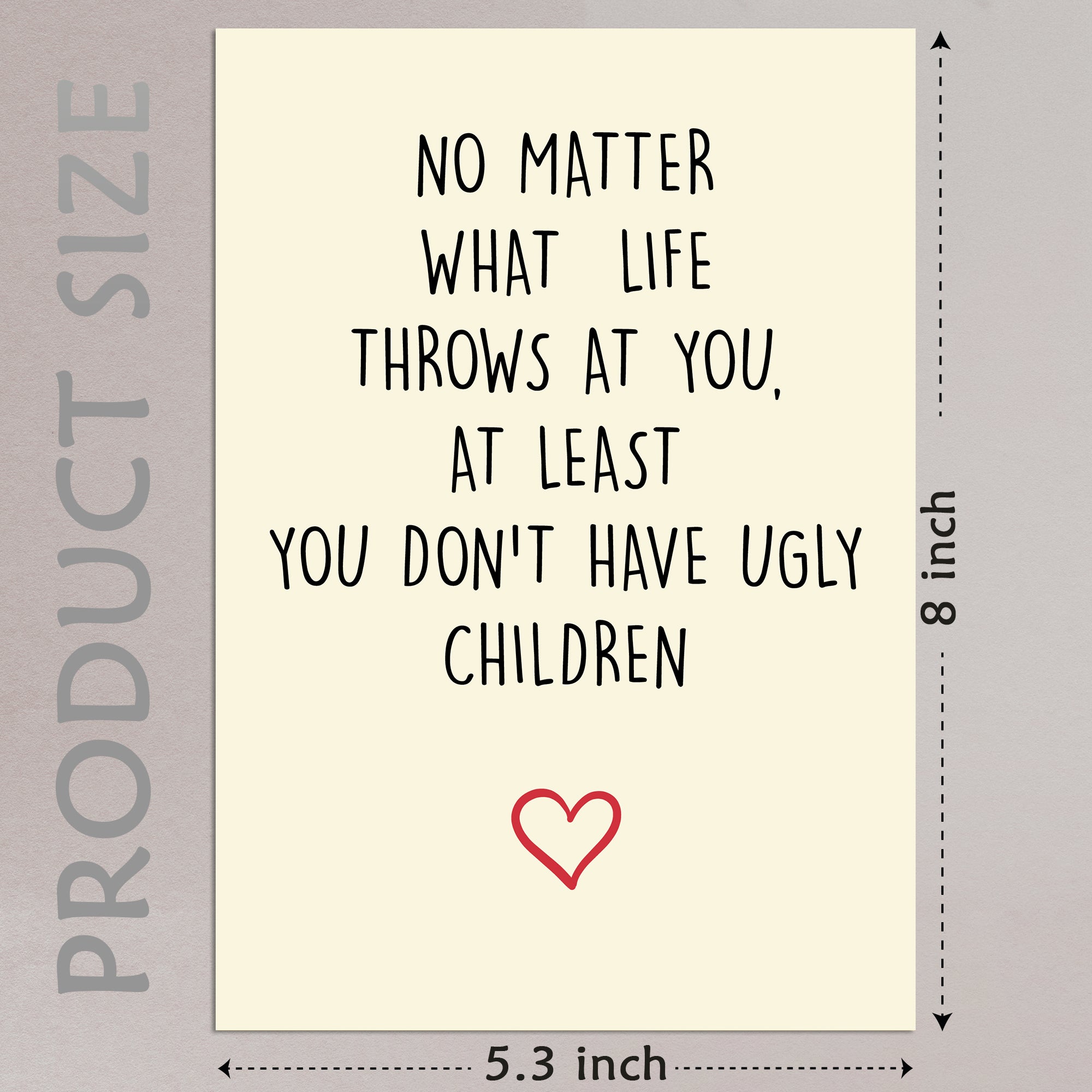 Cheerin Uglychildren Greeting Card