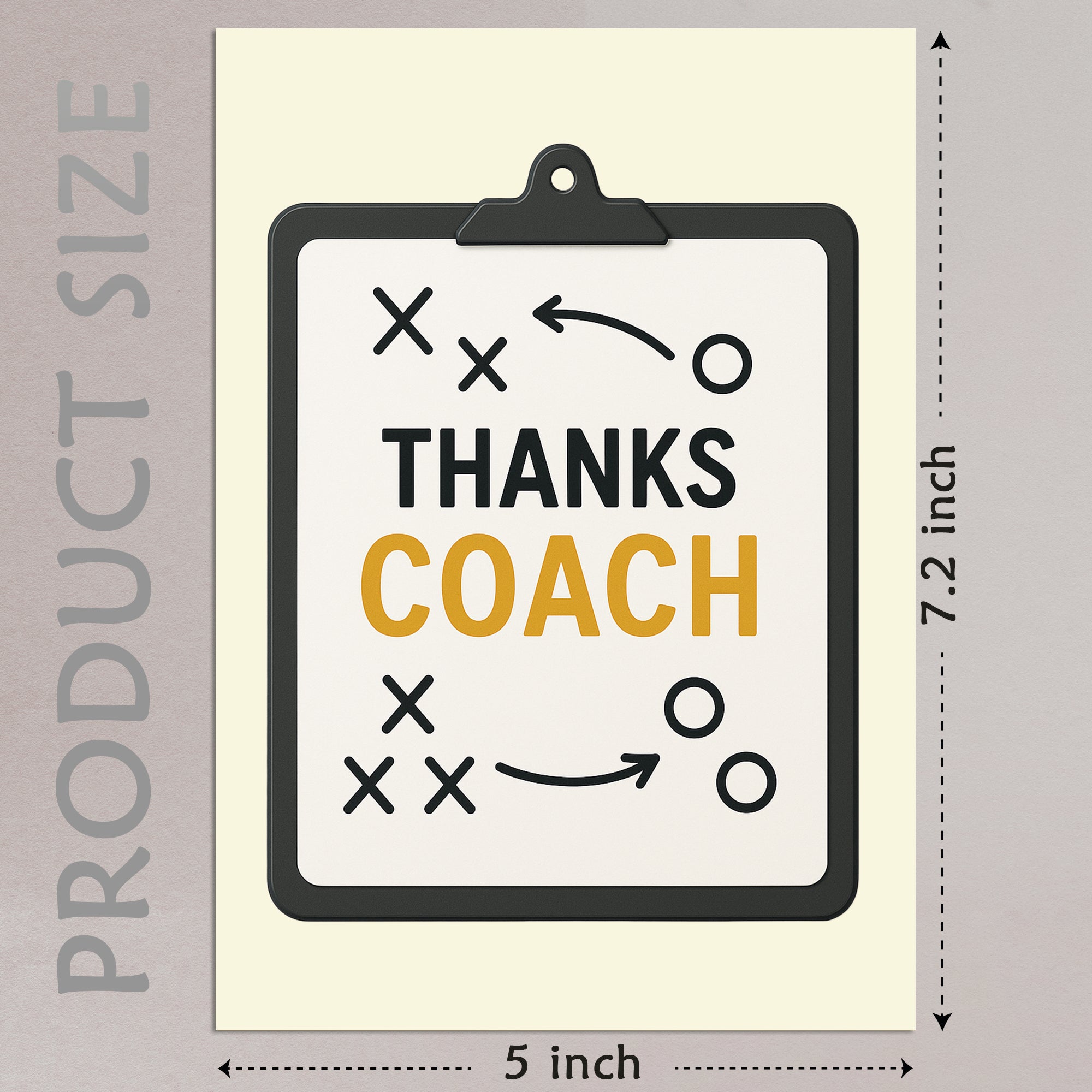 Cheerin Coach Board Thank You Card