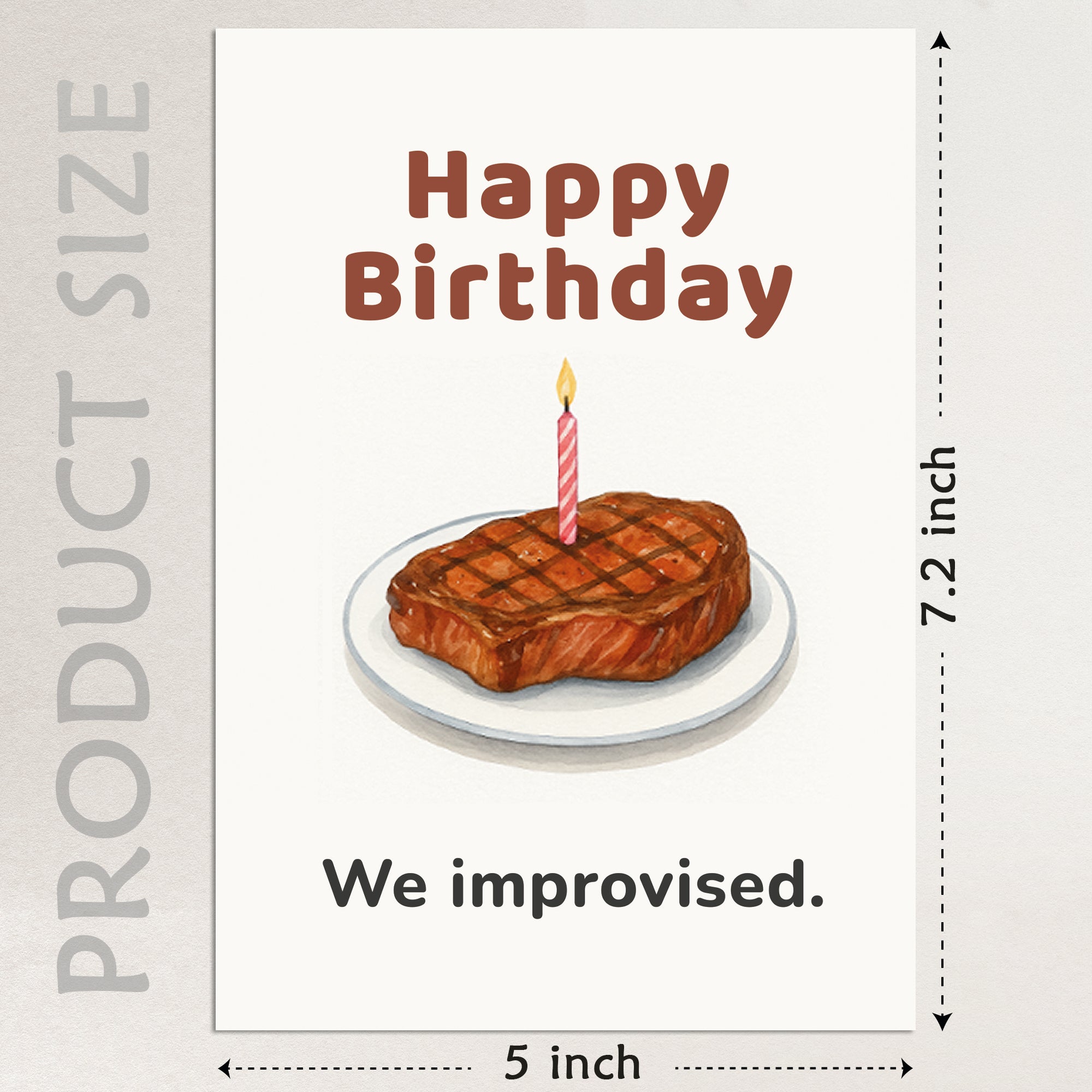 Cheerin High Protein Birthday Card