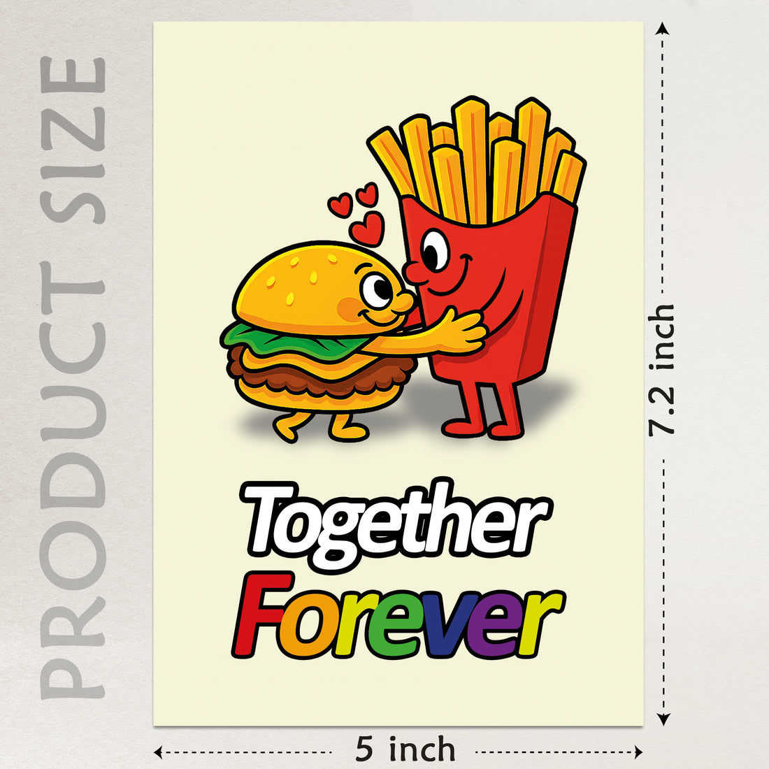 Cheerin Burger&amp;Fries Valentine&