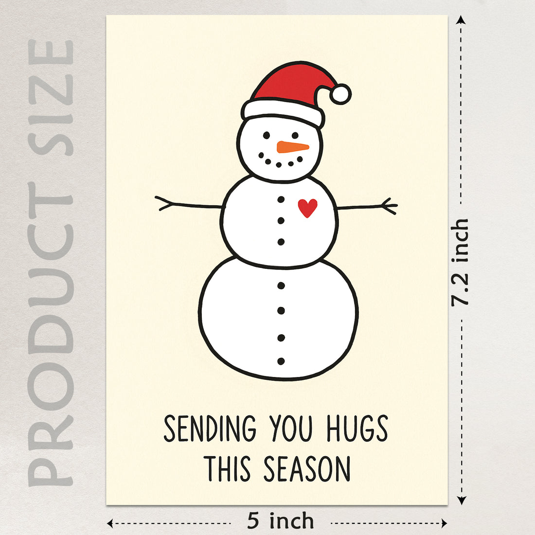 Cheerin Christmas Snowman Card