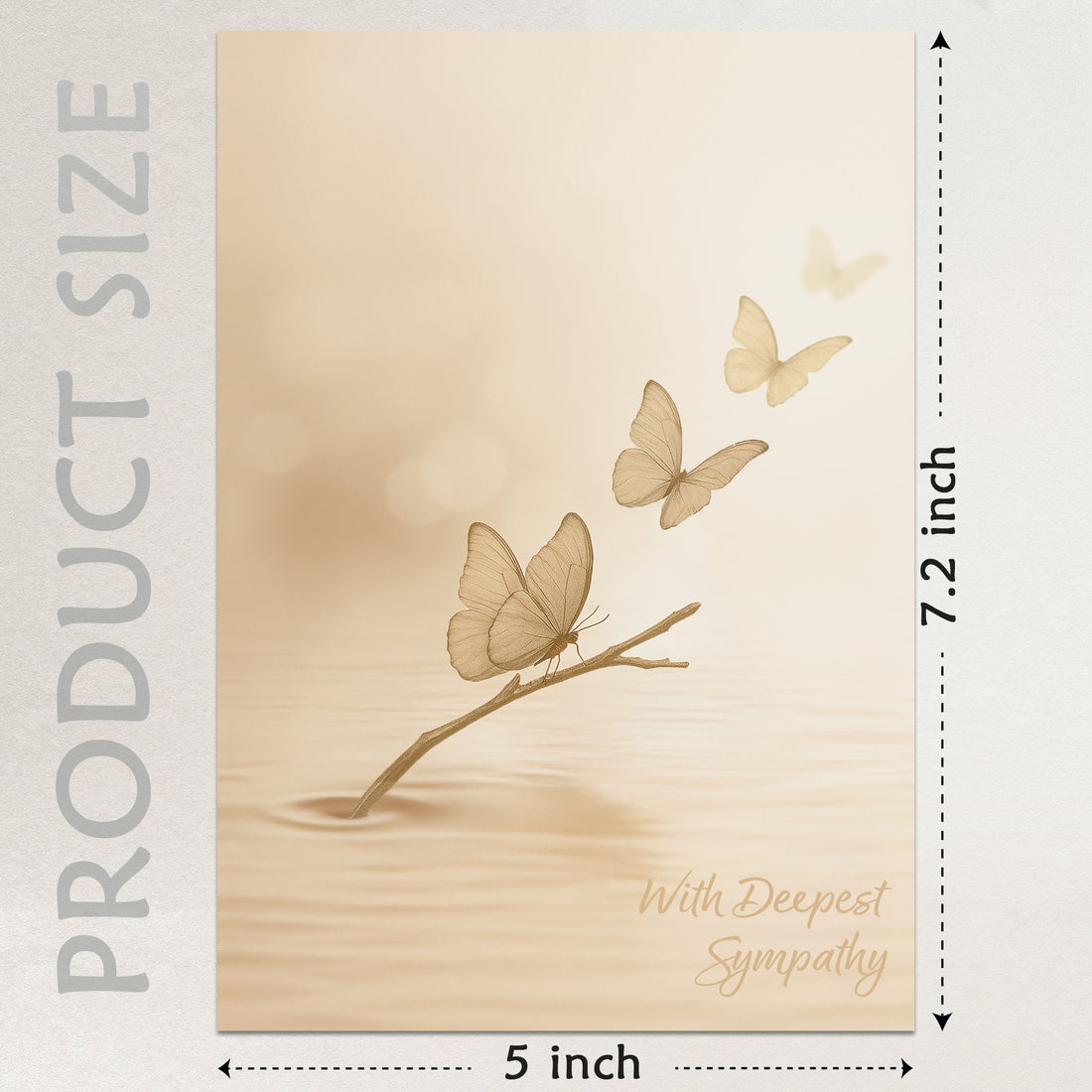 Cheerin Butterfly Sympathy Cards