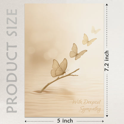 Cheerin Butterfly Sympathy Cards