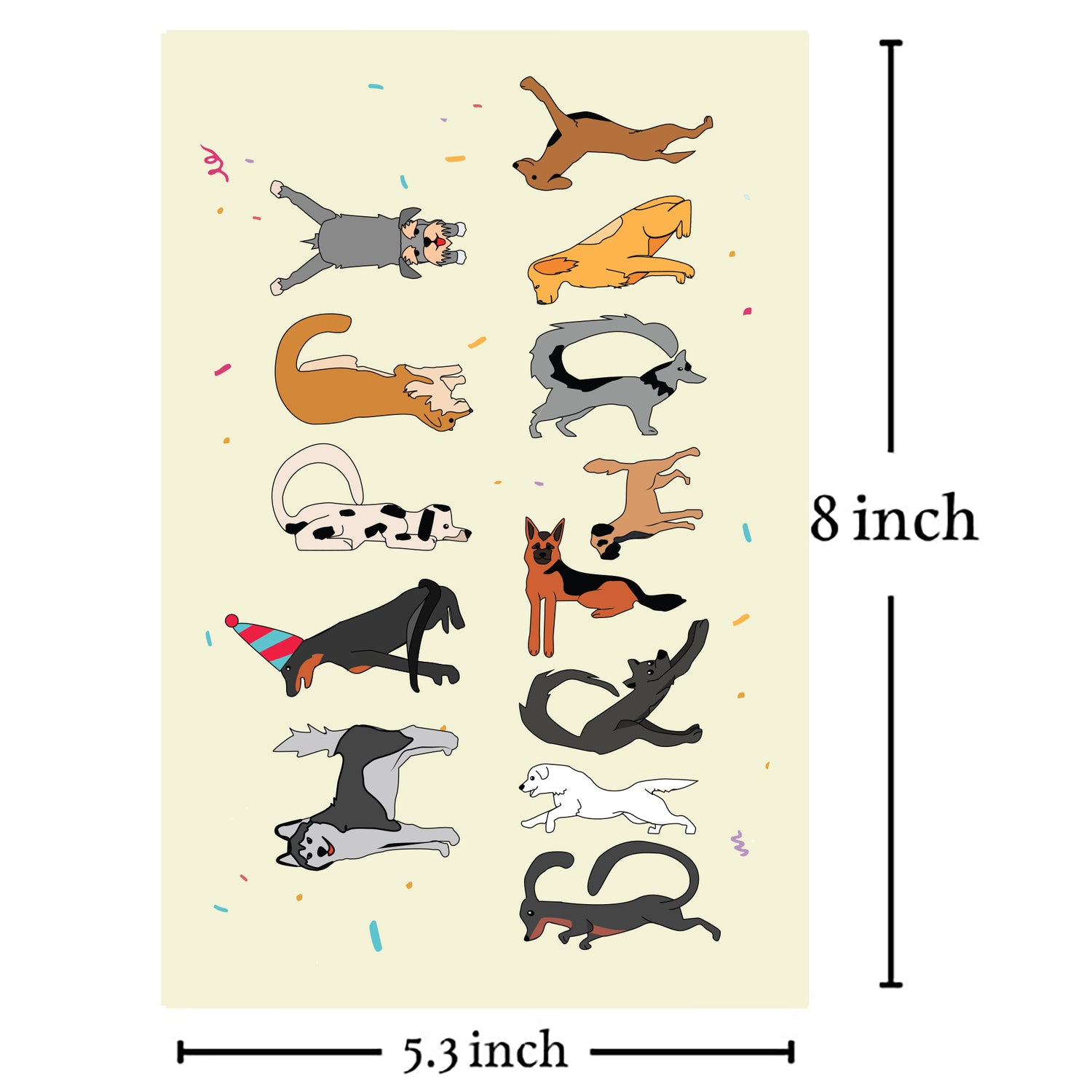 Cheerin Dog Birthday Card