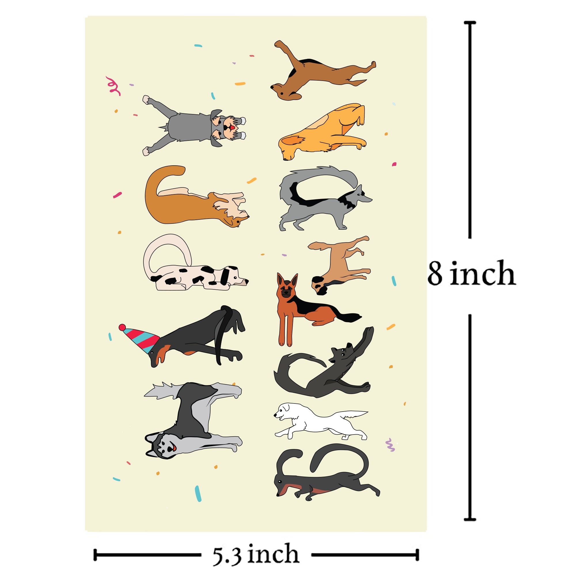 Cheerin Dog Birthday Card