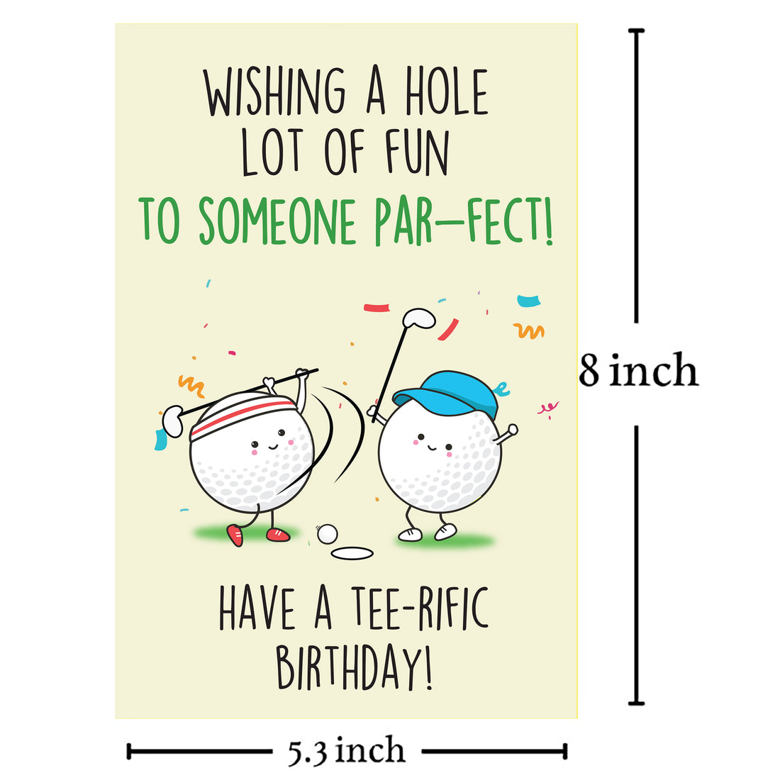 Cheerin Golf Birthday Card