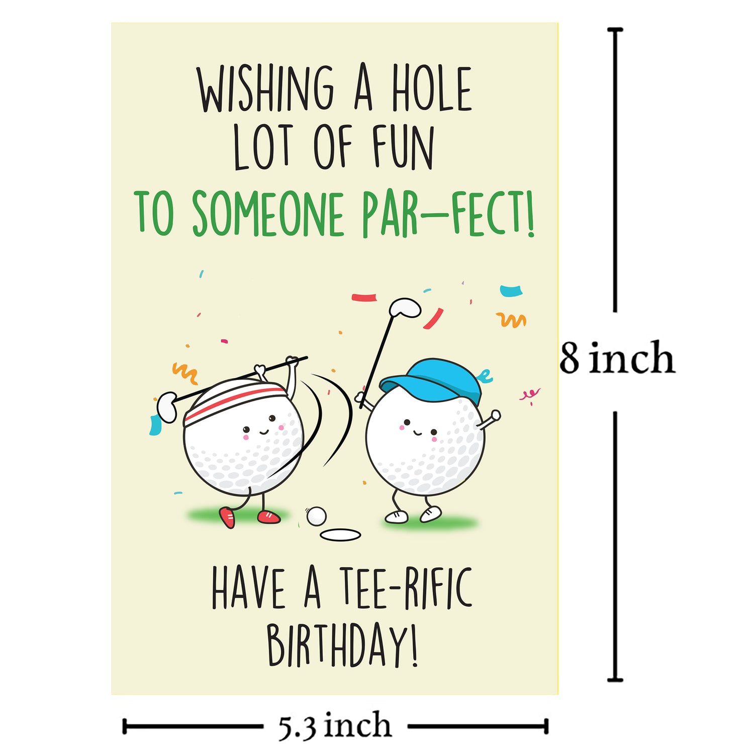 Cheerin Golf Birthday Card