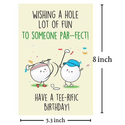 Cheerin Golf Birthday Card