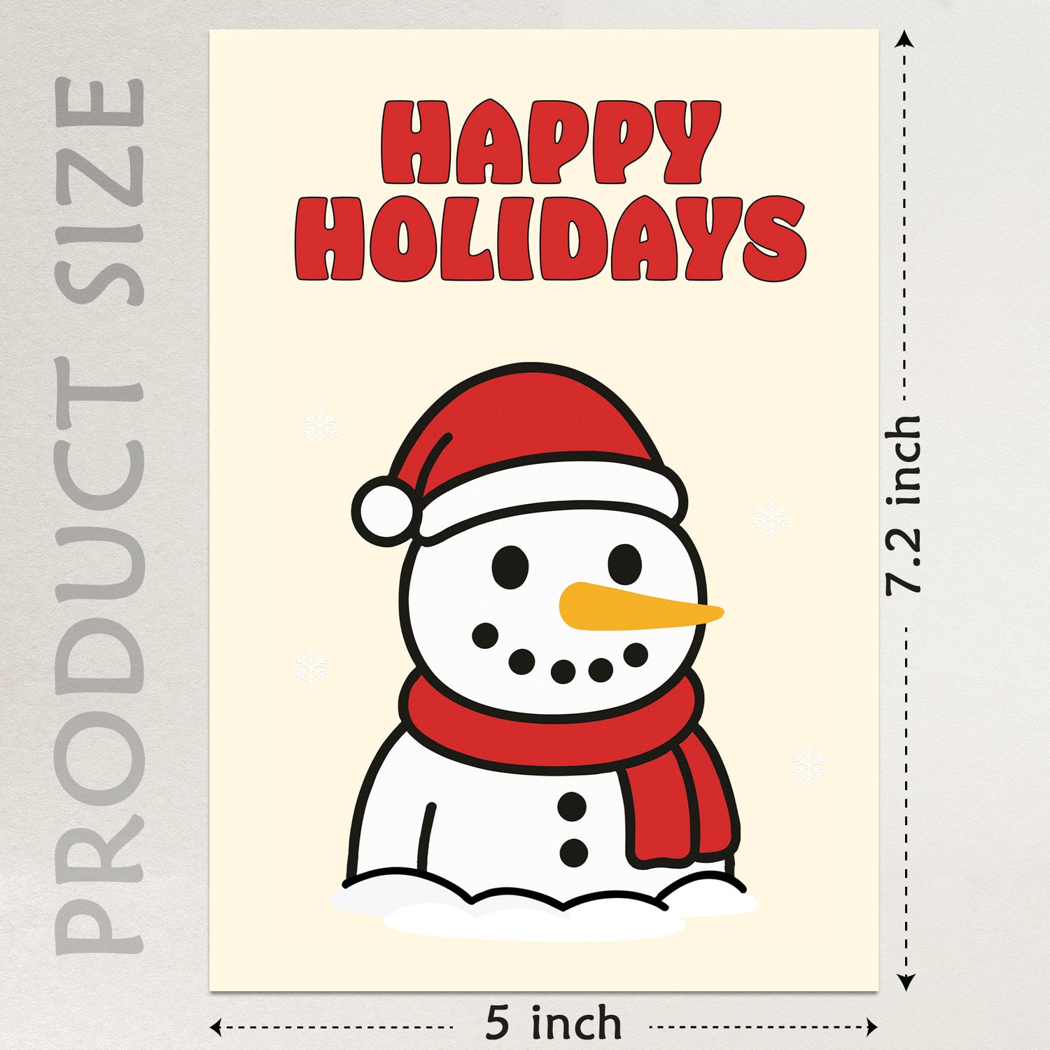 Cheerin Christmas Snowman Card