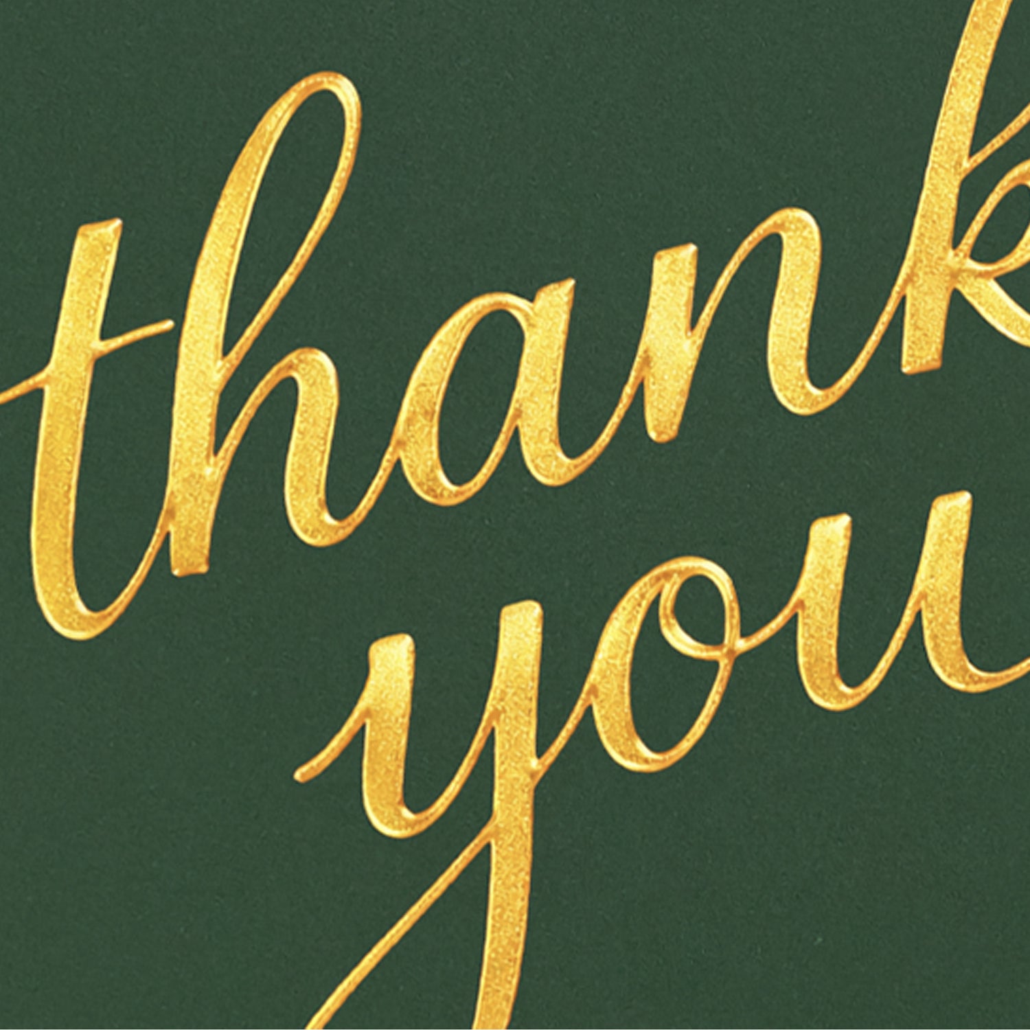 Cheerin 24 Pack Green Thank You Cards With Envelopes Set - Elegant Gold Foil Thank You Notes for Wedding, Birthday and Business