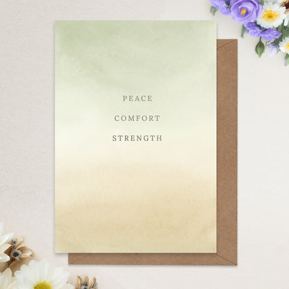 Sympathy Card with Envelope - Bereavement Card for Loss of Loved One