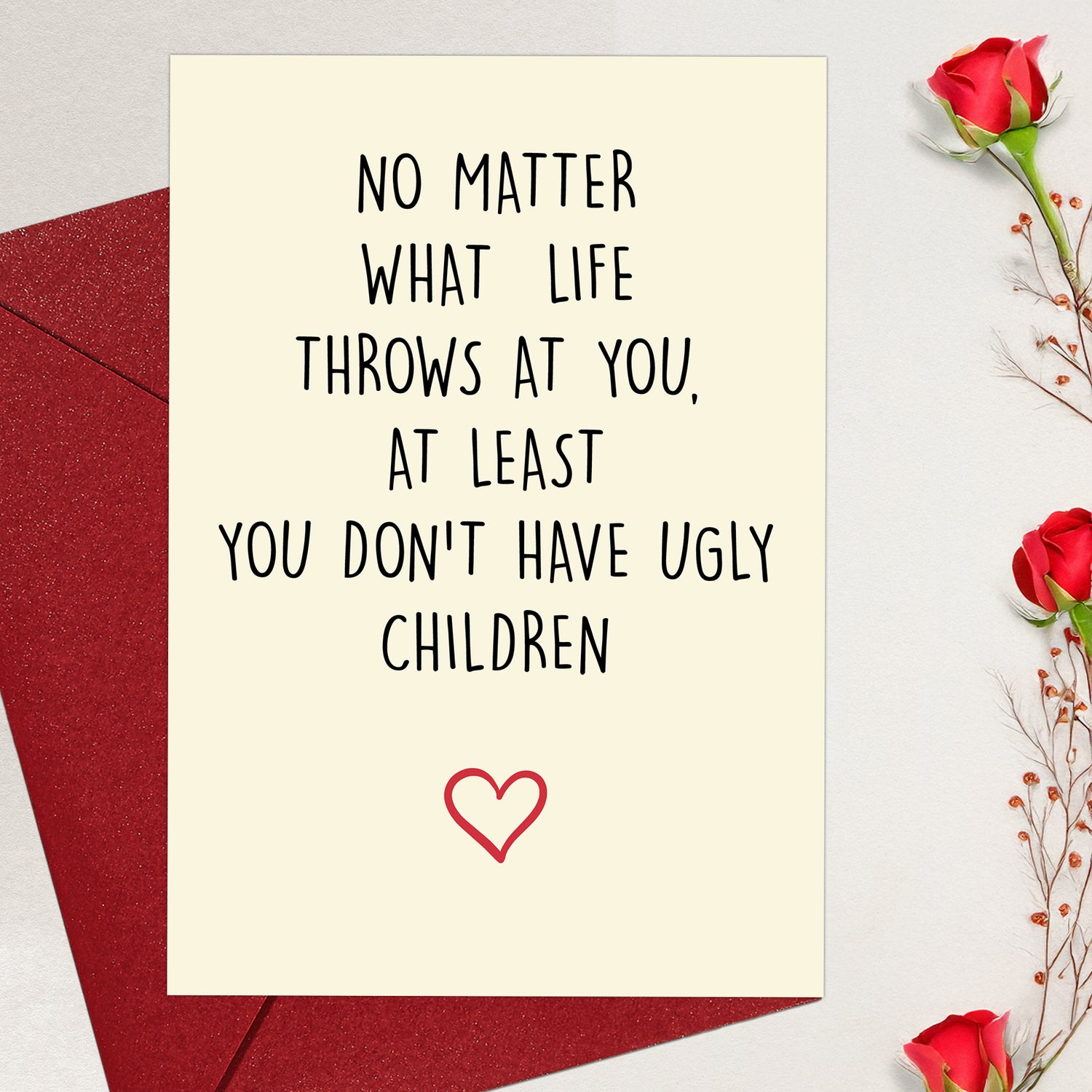 Cheerin Uglychildren Greeting Card