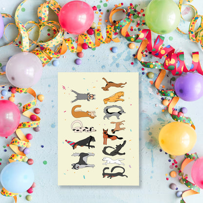 Cheerin Dog Birthday Card