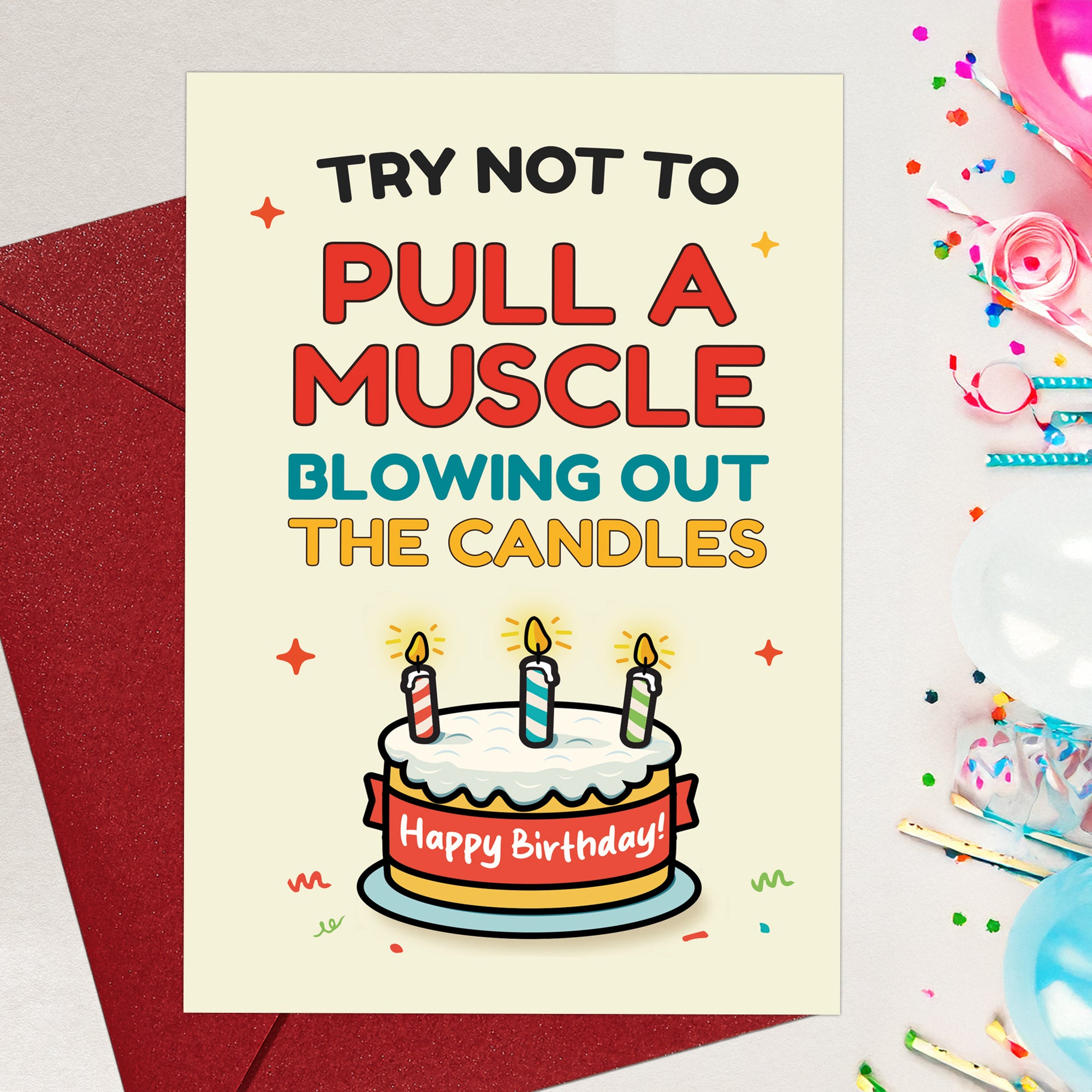 Cheerin Candles Birthday Card