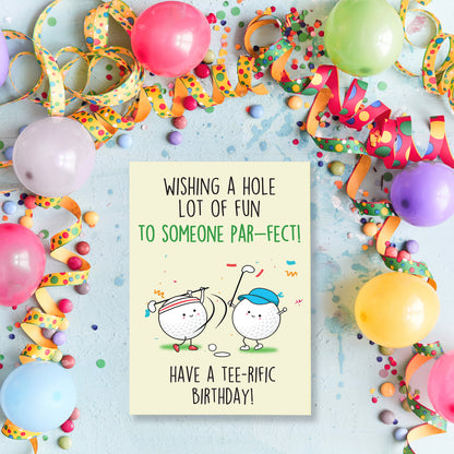 Cheerin Golf Birthday Card