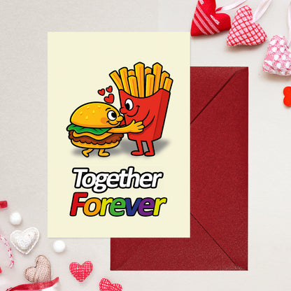 Cheerin Burger&amp;Fries Valentine&