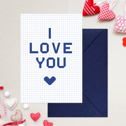 Cheerin 8-Bit I Love You Card