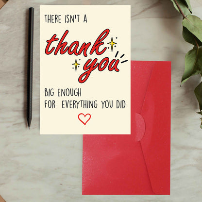 Cheerin Bıg Enough Thank You Card