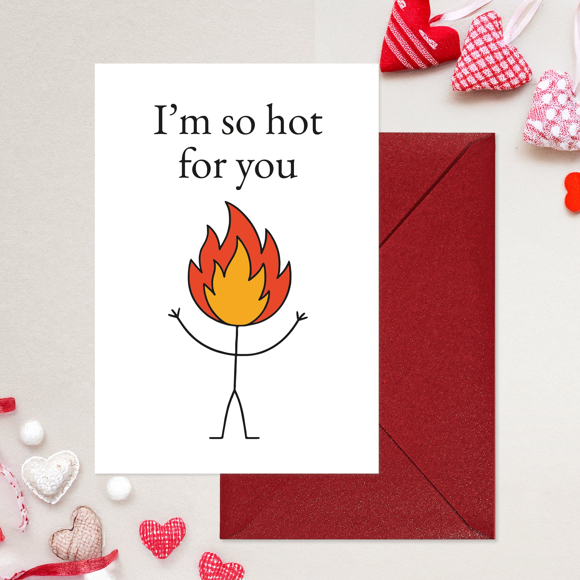 Funny Anniversary Card with Envelopes - Humorous Love Cards for Him