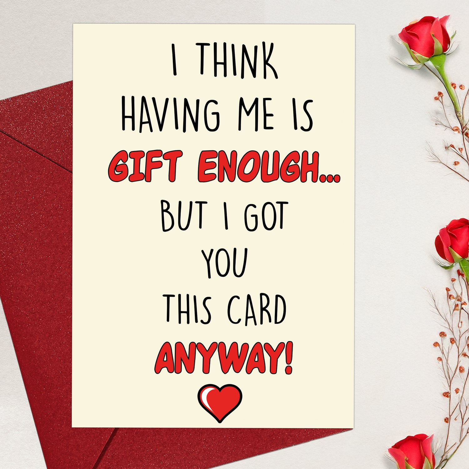 Cheerin Having Me Greeting Card