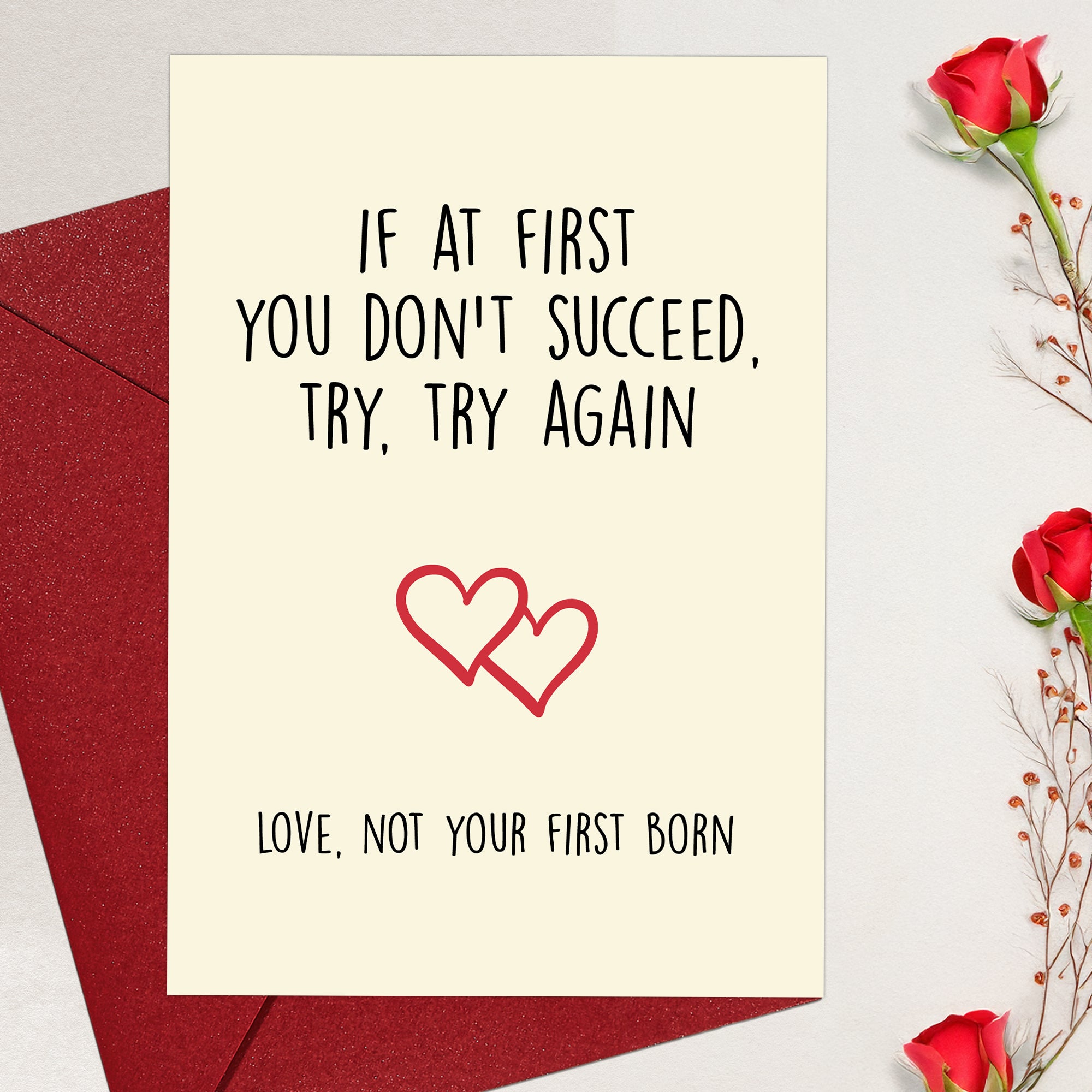 Cheerin Not First Born Greeting Card