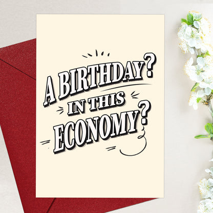 Cheerin Inflation Birthday Card