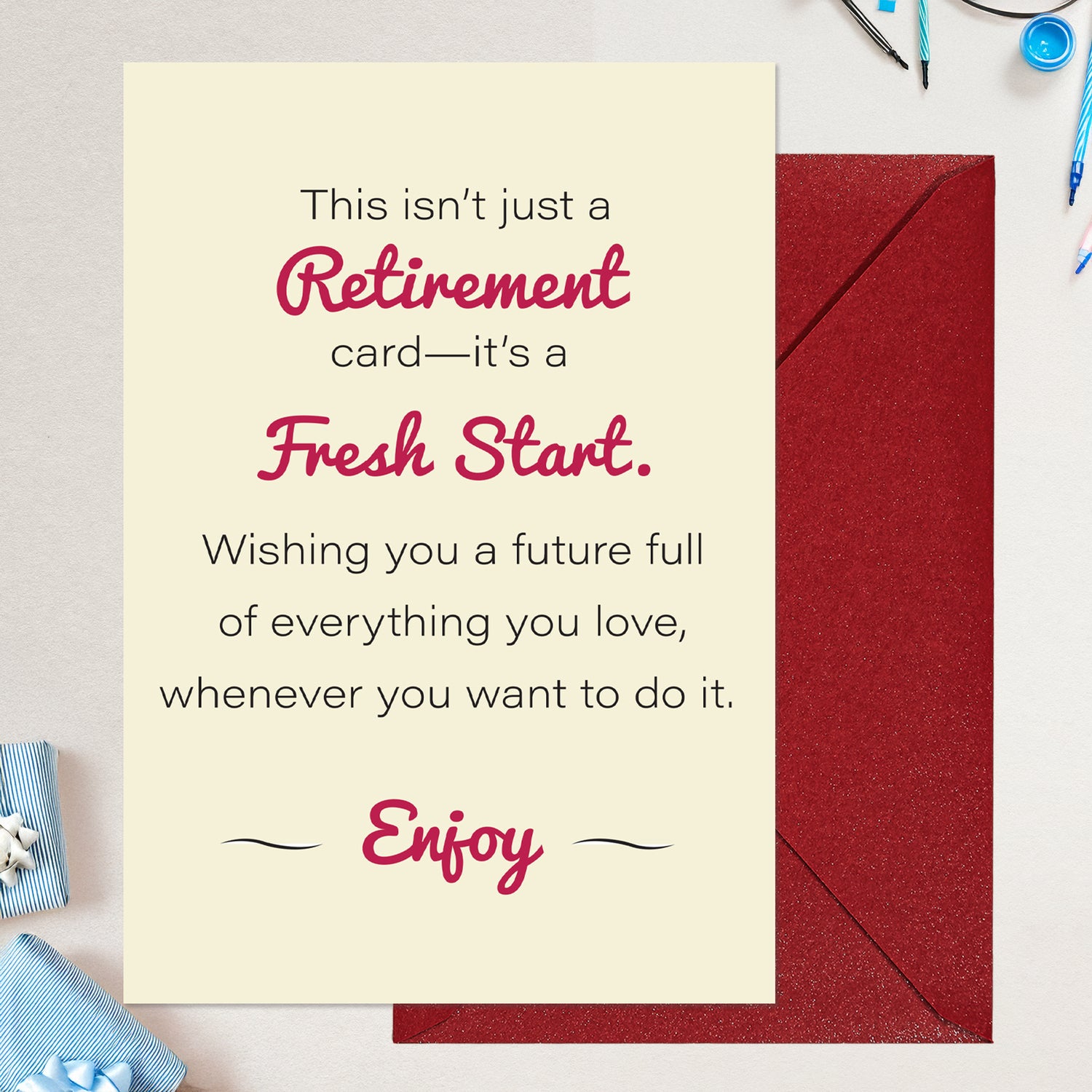 Cheerin Enjoy Retirement Card