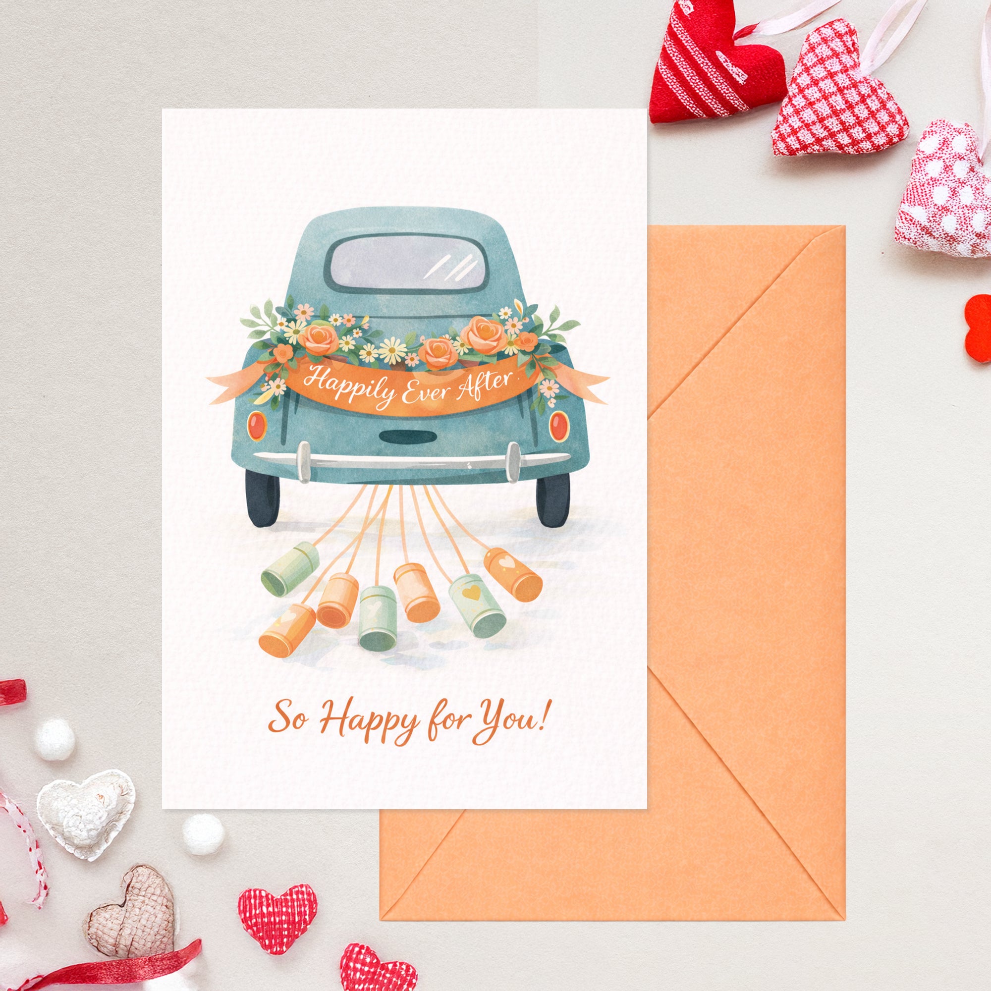 Cheerin Wedding Cards with Envelope - Wedding Card for Bride and Groom