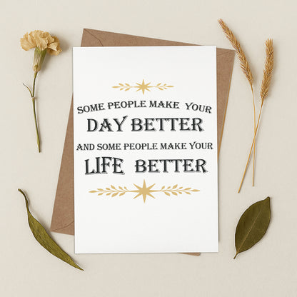 Cheerin Day Life Thank You Card