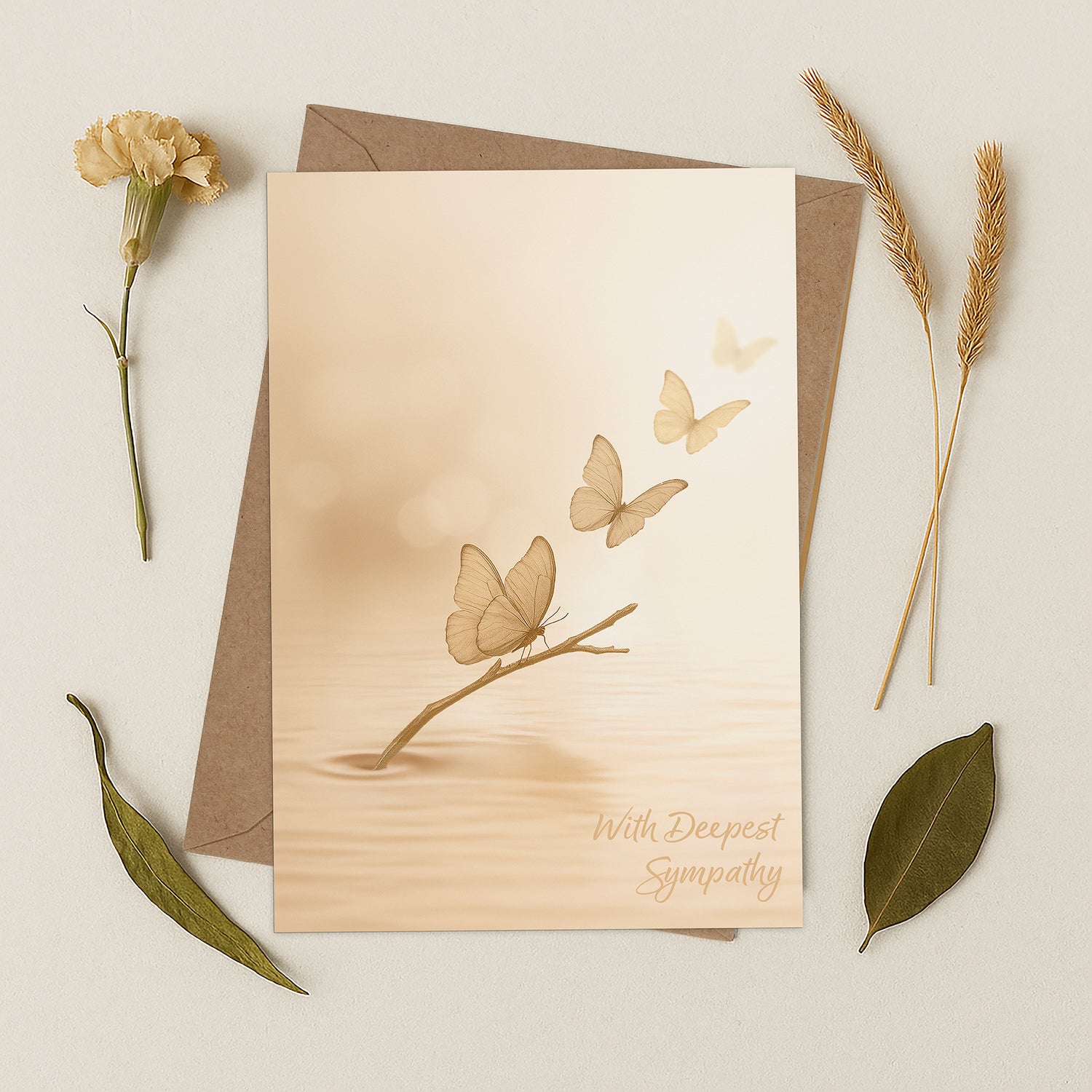 Cheerin Butterfly Sympathy Cards