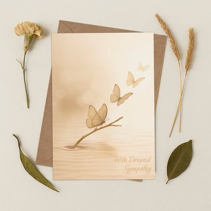 Cheerin Butterfly Sympathy Cards