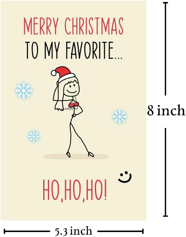 Cheerin Ho Ho Ho Christmas Card