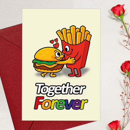 Cheerin Burger&amp;Fries Valentine&