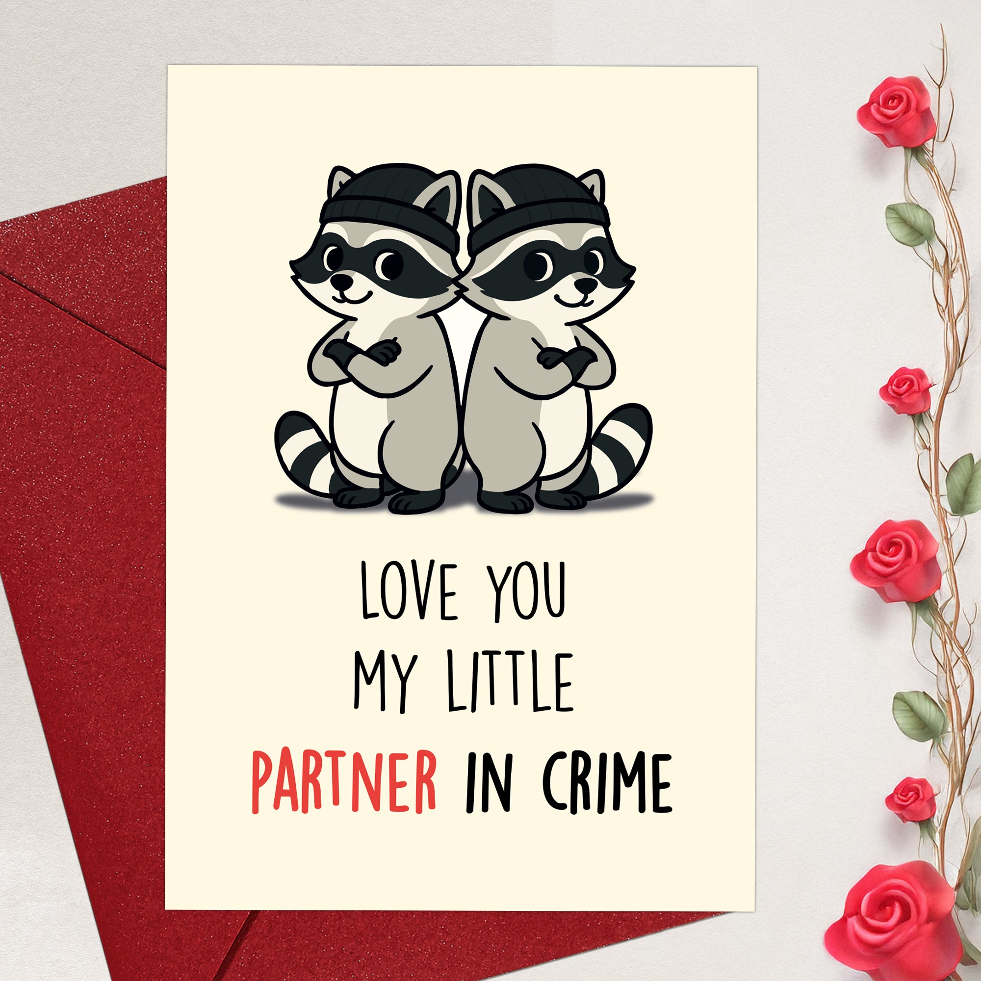 Cheerin Racoon Valentine&