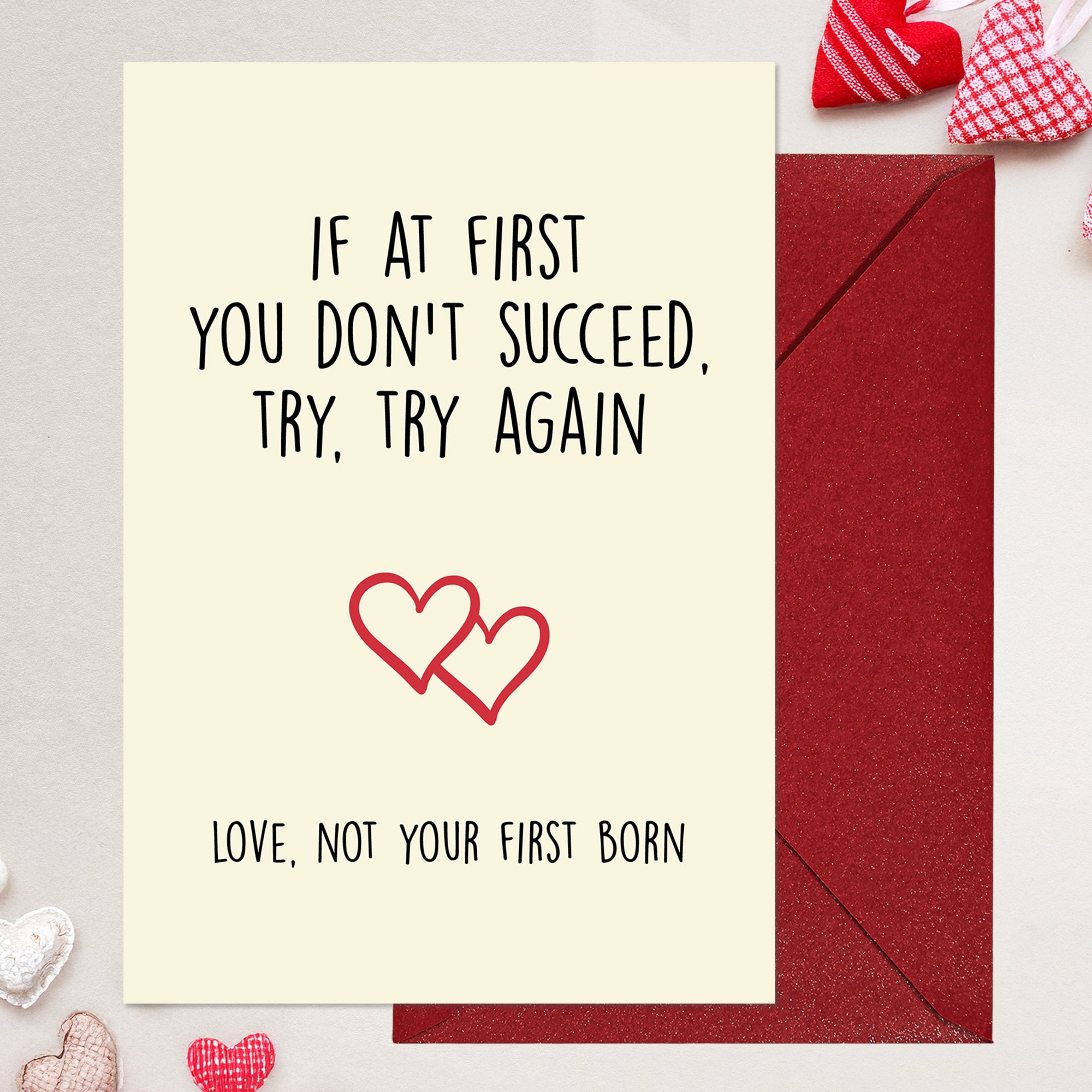 Cheerin Not First Born Greeting Card