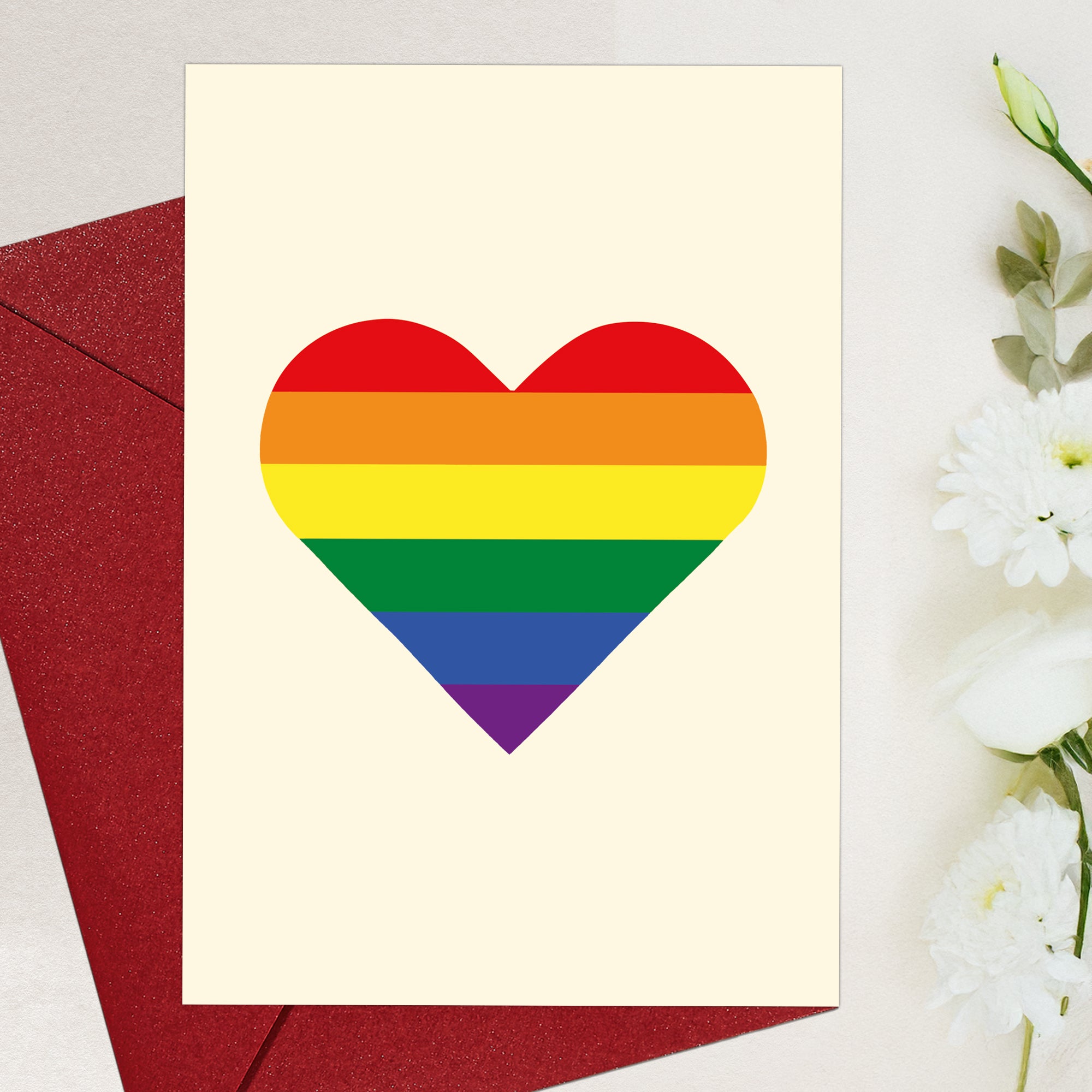 Cheerin Rainbow Heart Valentine&