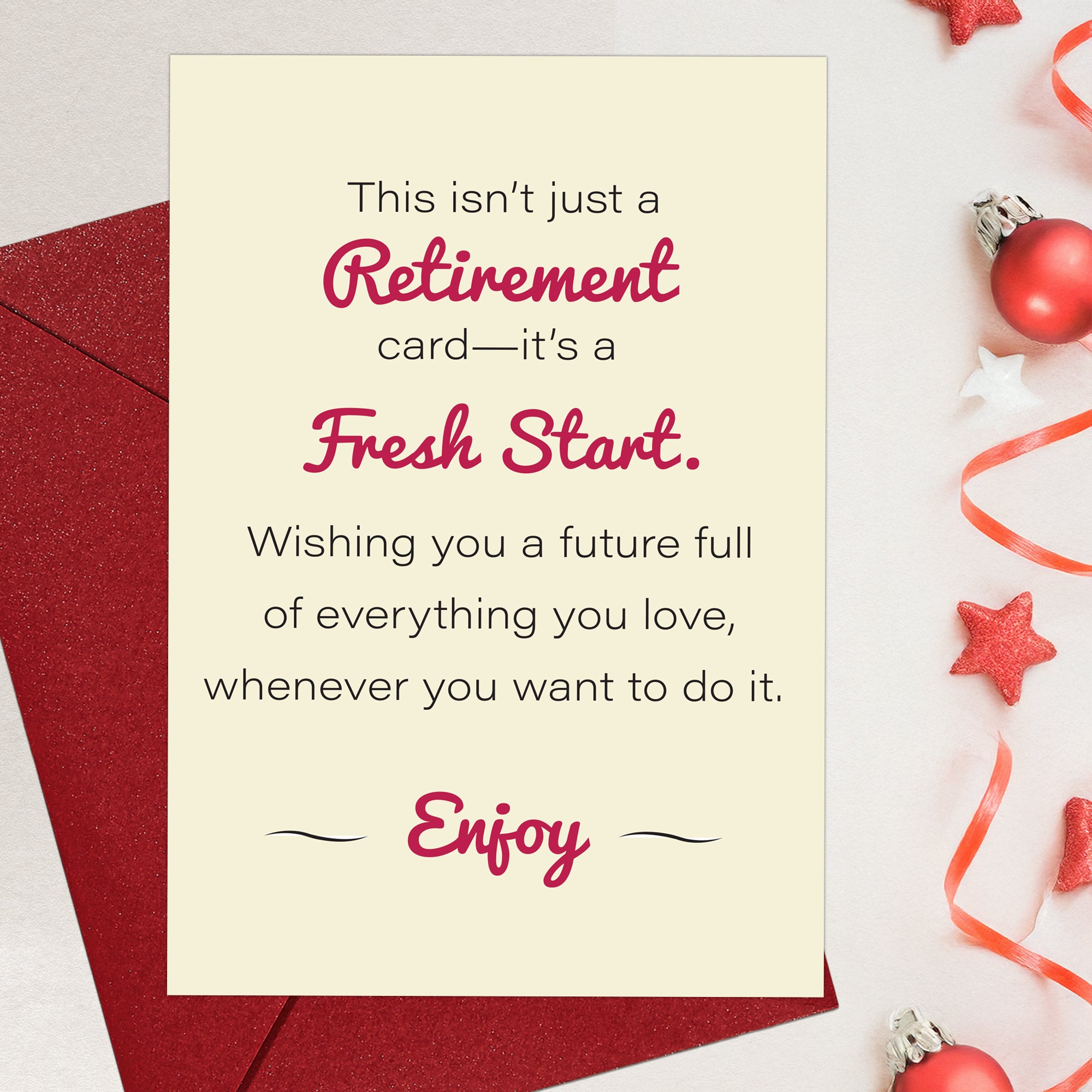 Cheerin Enjoy Retirement Card