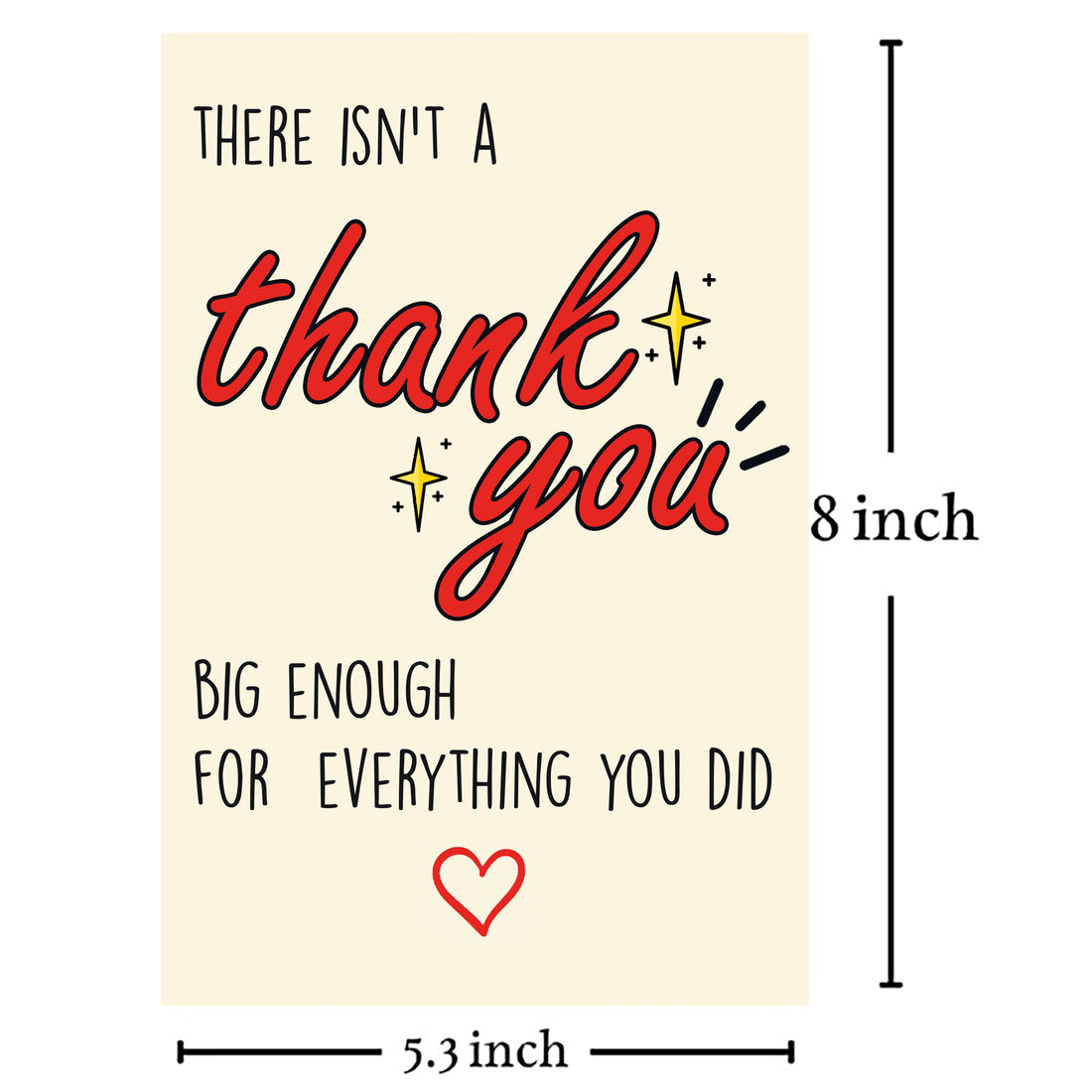 Cheerin Bıg Enough Thank You Card