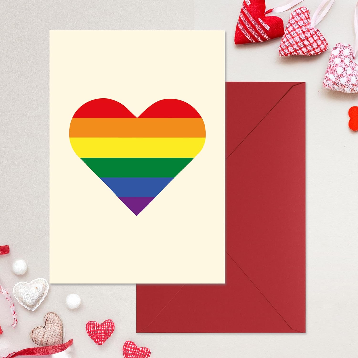 Cheerin Rainbow Heart Valentine&